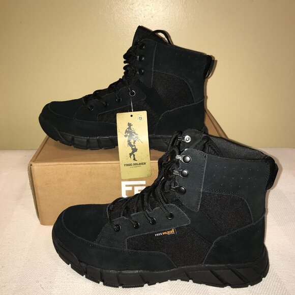 Men's Free Soldier Waterproof Hiking Work Tactical Boots Size: 10 (ACC0021) - Picture 3 of 16